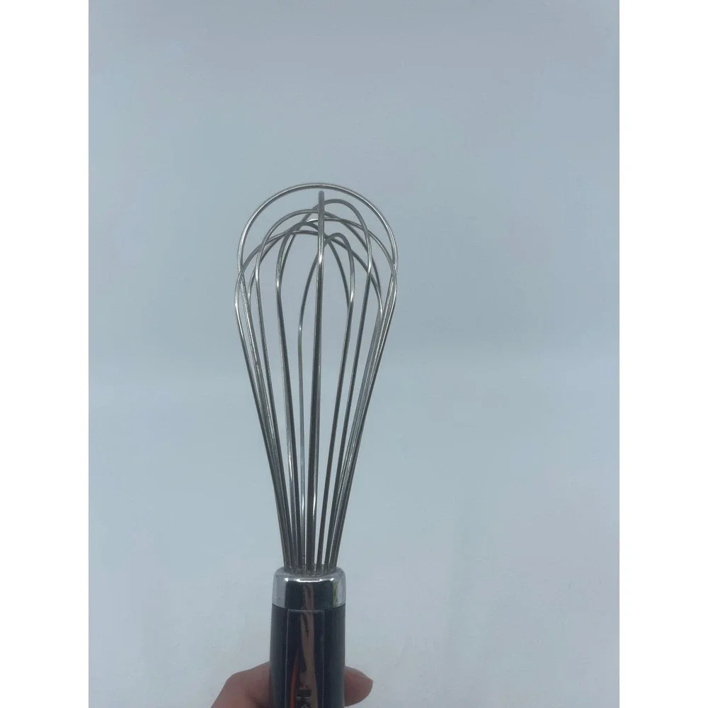 KitchenAid 9.5 Inch Balloon Whisk Black Silver Stainless Steel Kitchen Utensil
